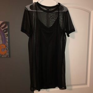 Mesh black dress
